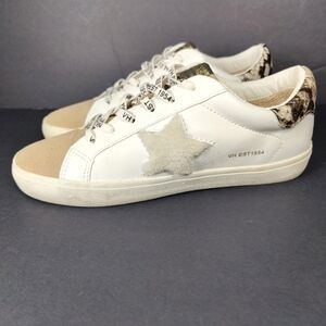 VINTAGE HAVANA  Anabella White Camel Sneaker Women's Classic Shoe Size 11